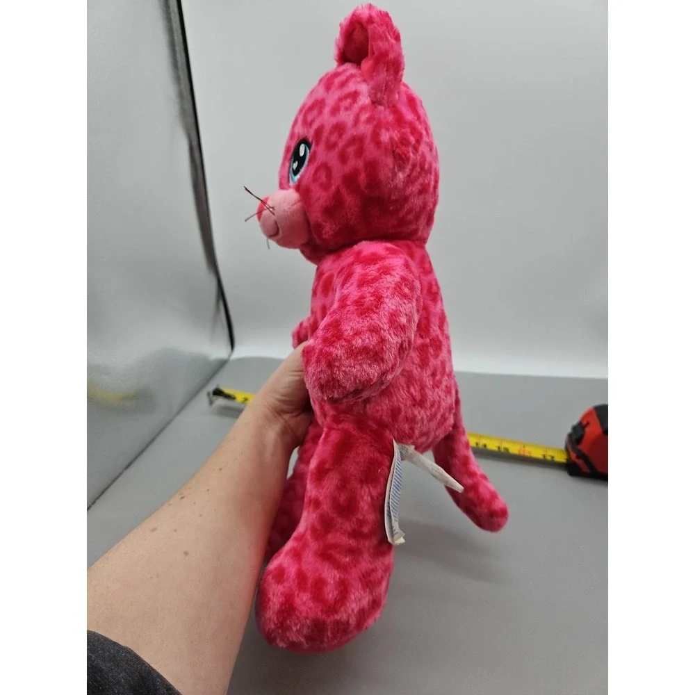 BUILD A BEAR HOT PINK CANDY SWEET SCENTS LEOPARD‎ KITTY PLUSH DOLL TOY